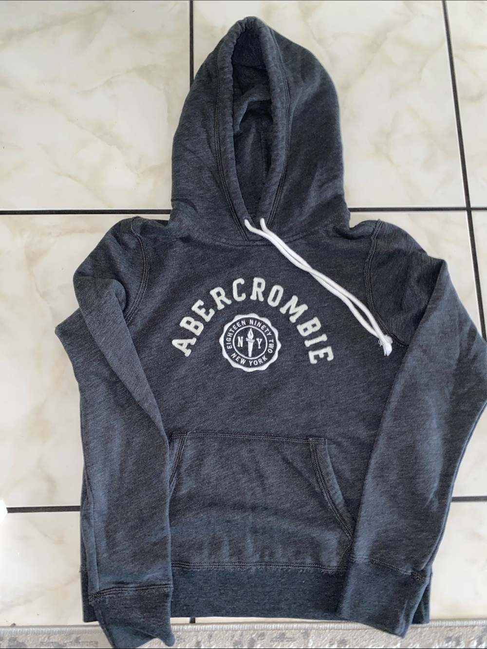 Abercrombie Charcoal Gray Pullover Hoodie